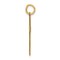 14K Gold Laser Designed Cross Charm Pendant Jewelry 26 x 13 mm